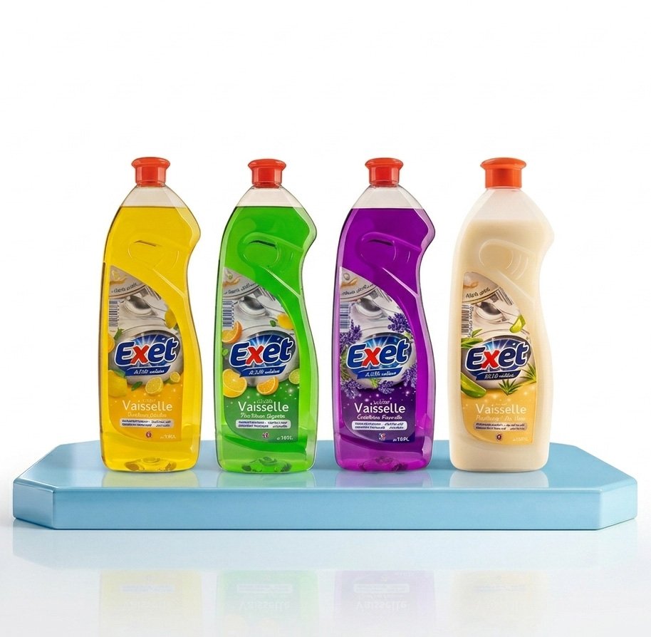 Exet Liquide Vaisselle – Dégraissage Intense & Douceur Mains